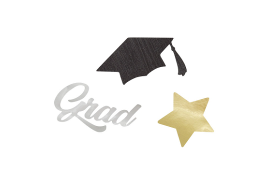 Stars and Caps Graduation Confetti