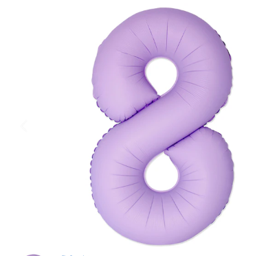 Foil Birthday Balloon Numbers
