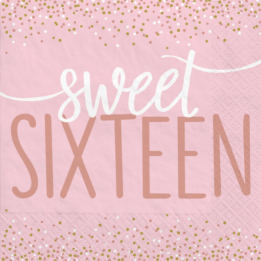 Sweet Sixteen Luncheon Napkins