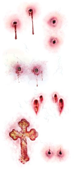 TRAUMA TEMPORARY TATTOOS