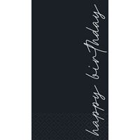 Script Birthday "Happy Birthday" Napkins