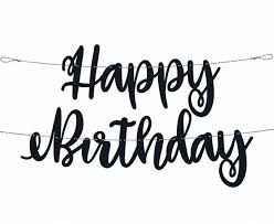 Script "Happy Birthday" Banner