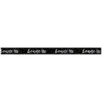 Birthday Glitz Black “Bonne Fête” Prismatic Foil Banner