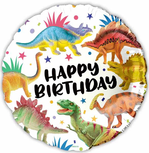 Happy Birthday Dinosaur Foil Balloon