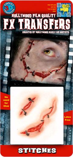 HALLOWEEN FAKE STITCHES MAKEUP