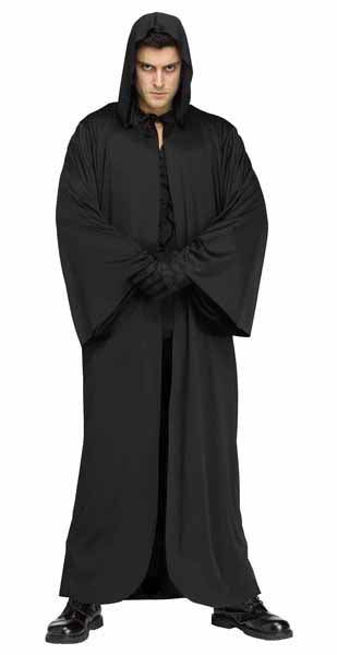 Black Hooded Robe