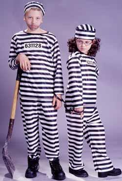 Child Jailbird Convict Costume