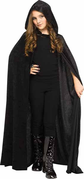 Hooded Velour Child Cape