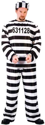 Adult Jailbird Convict Costume