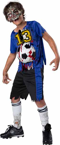 CHILDRENS ZOMBIE GOALIE HALLOWEEN COSTUME