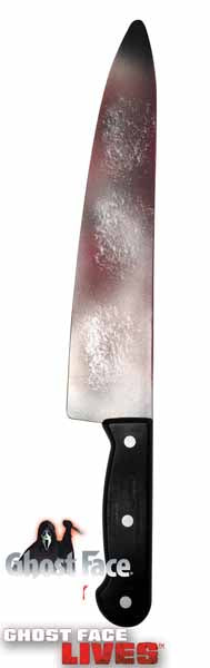 Ghost Face Bloody Butcher Knife – 15"