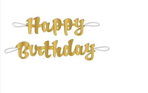 Script "Happy Birthday" Banner