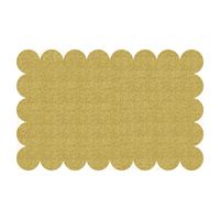 Gold Glitter Scalloped Placemats