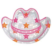 Disco Country Hat Shaped 10" Dinner Plates