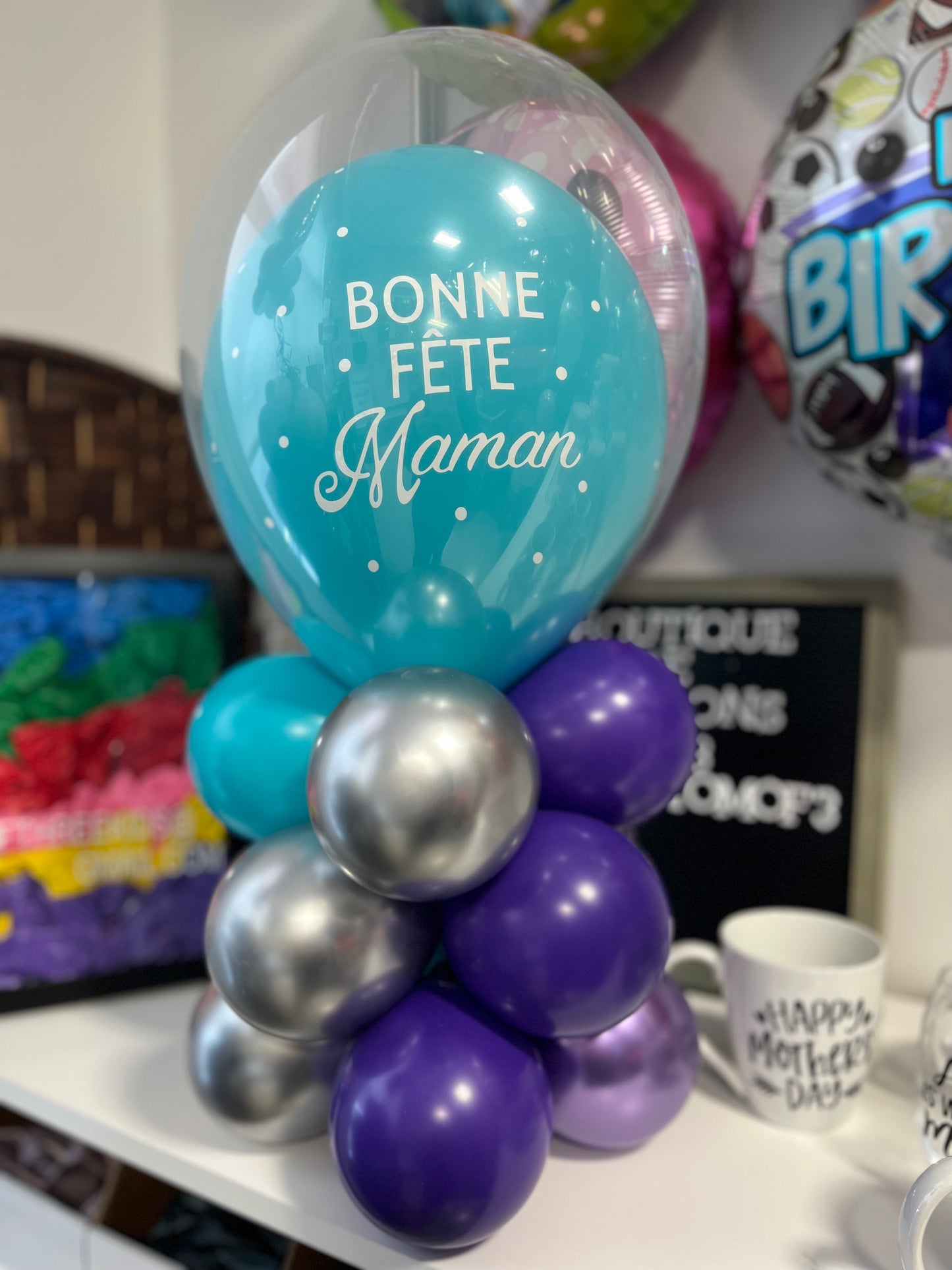 Mother's Day Ballon Centerpiece