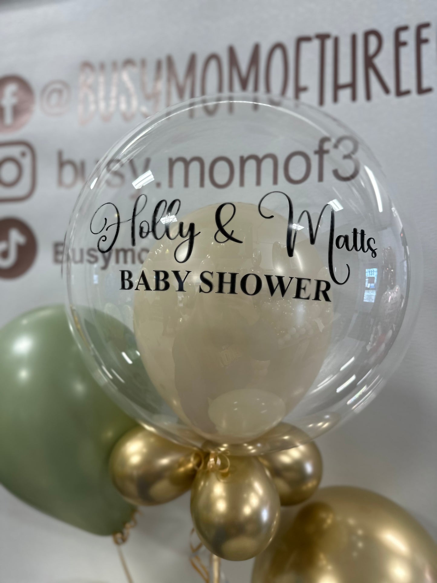 Baby Shower Bubble Balloon Display