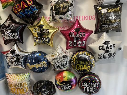 Grad 2023 18” foil balloons