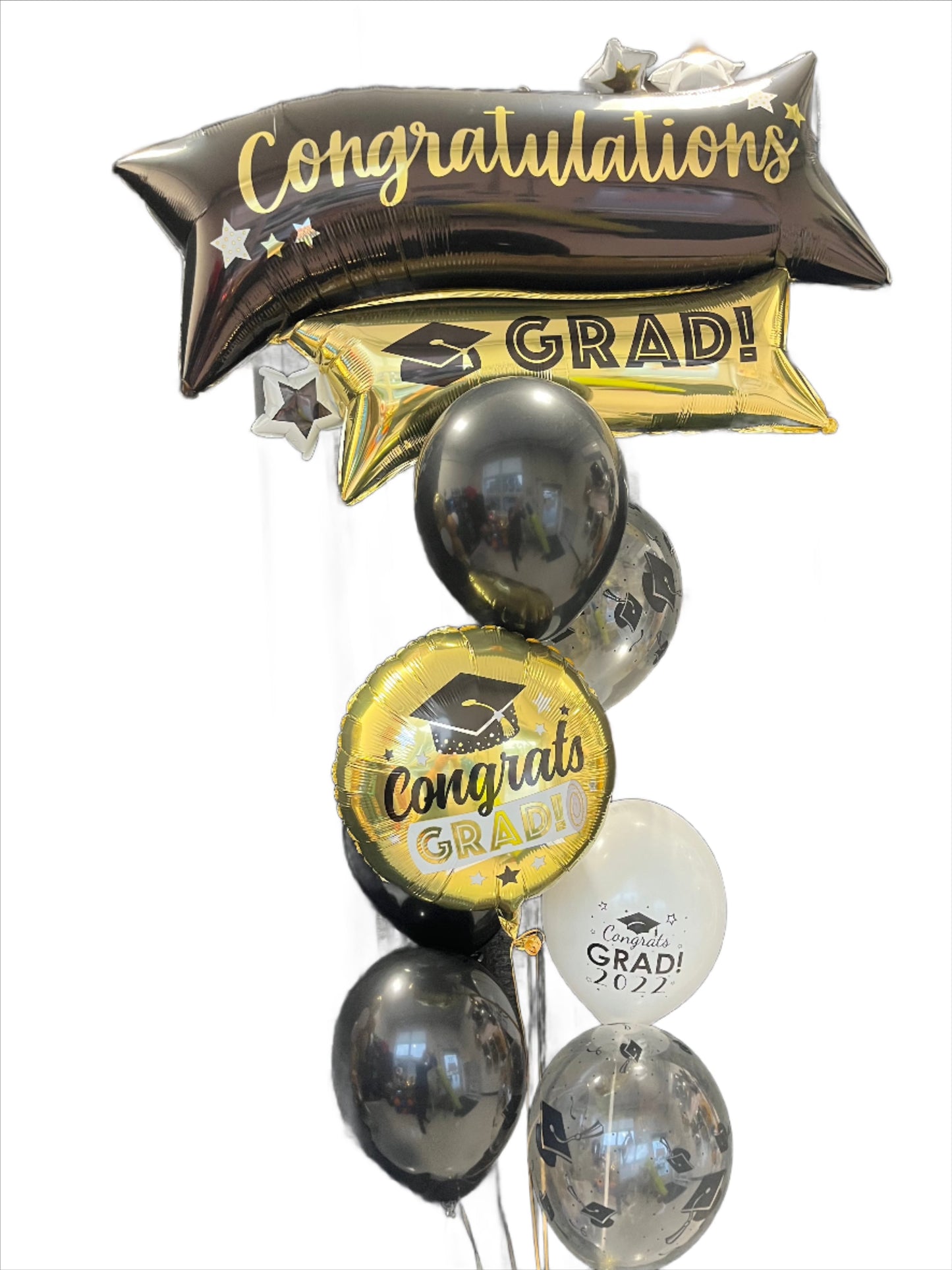 graduation jumbo balloon floor display