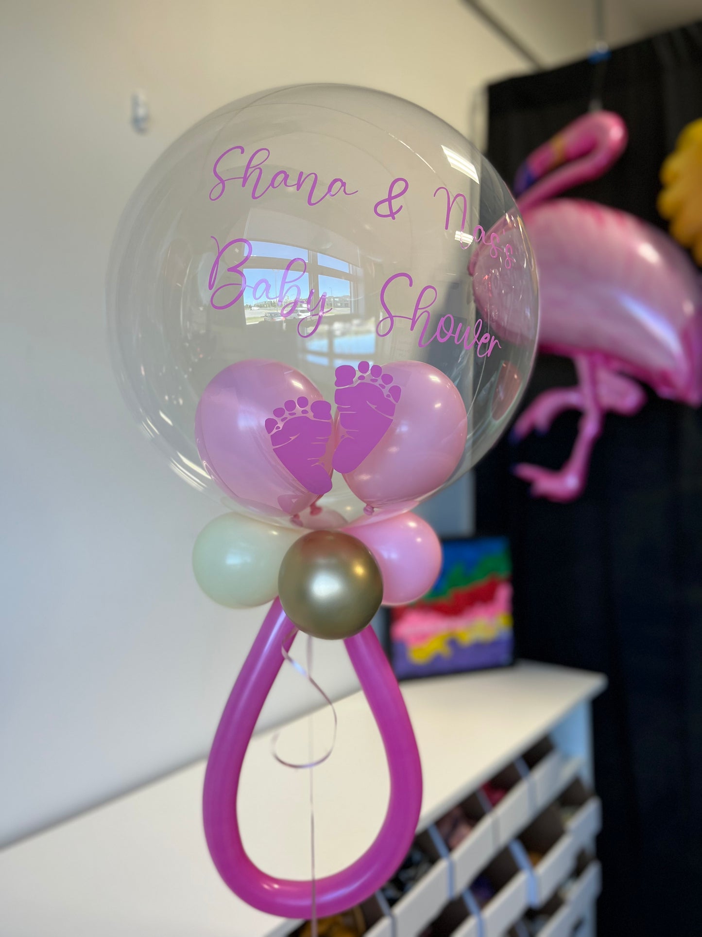 Baby Shower Bubble Balloon Display