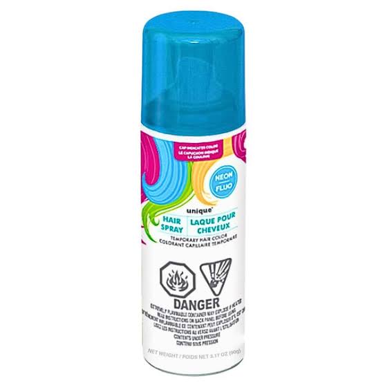 Neon Colored Hair Spray