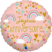 Joyeux Anniversaire Arc-en-ciel Foil Balloon