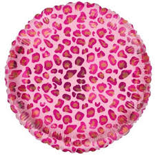 Pink Leopard Foil Balloon