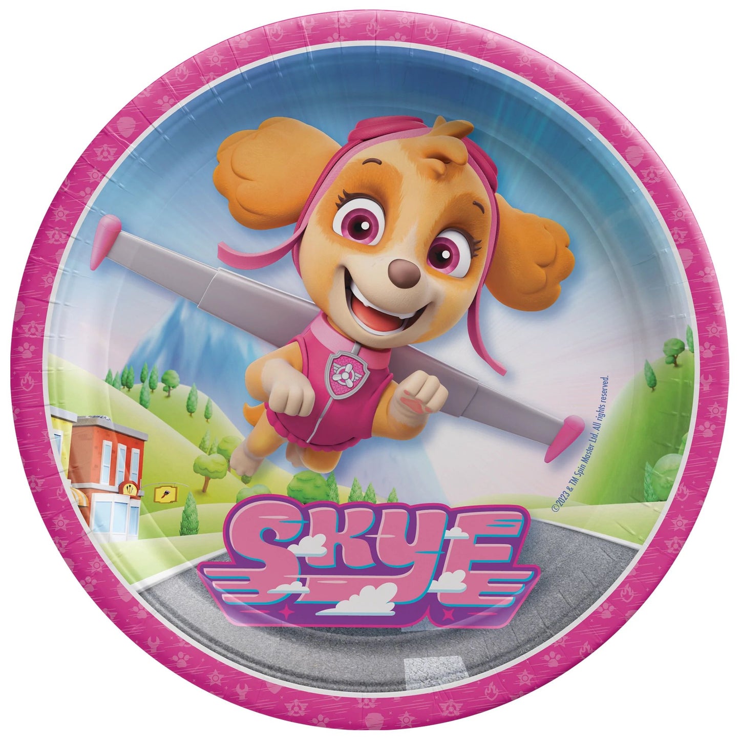 Les assiettes de Skye de Paw Patrol