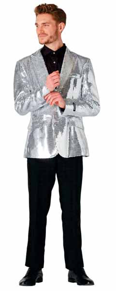 SUITMEISTER LARGE SEQUINS SILVER