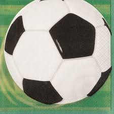 3D Soccer Dessert Napkins