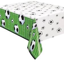 Nappe rectangulaire en plastique 3D Football 137 cm x 213 cm