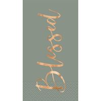 Modern Pastel Thanksgiving “Blessed” Guest Towels