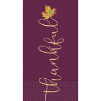 Chic Thanksgiving “Thankful” Guest Towels