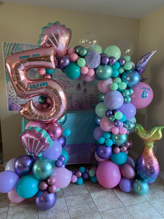 Mini Party Photo Booth Frame and Balloons