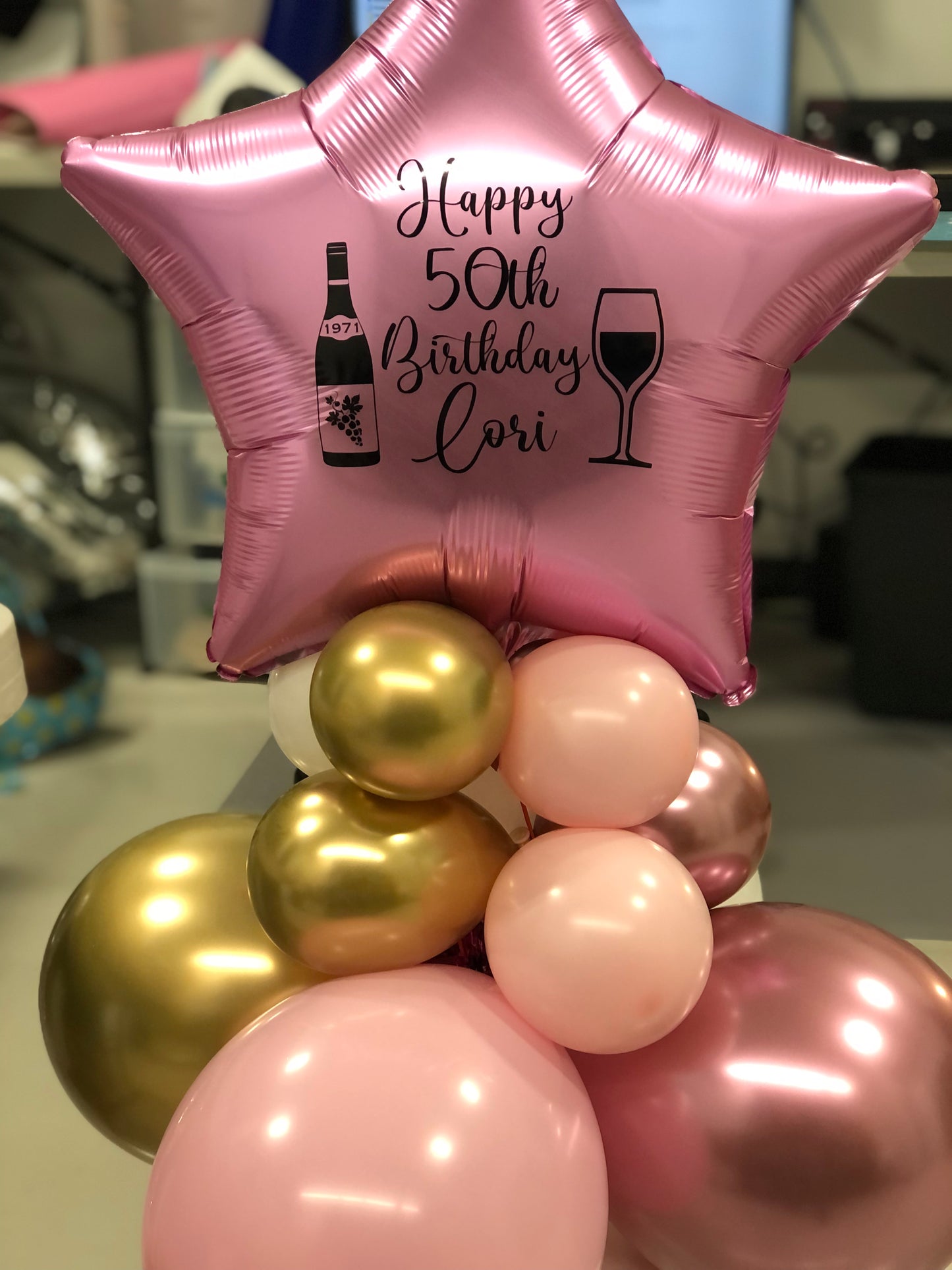 Personalized Party Balloon Centrepiece