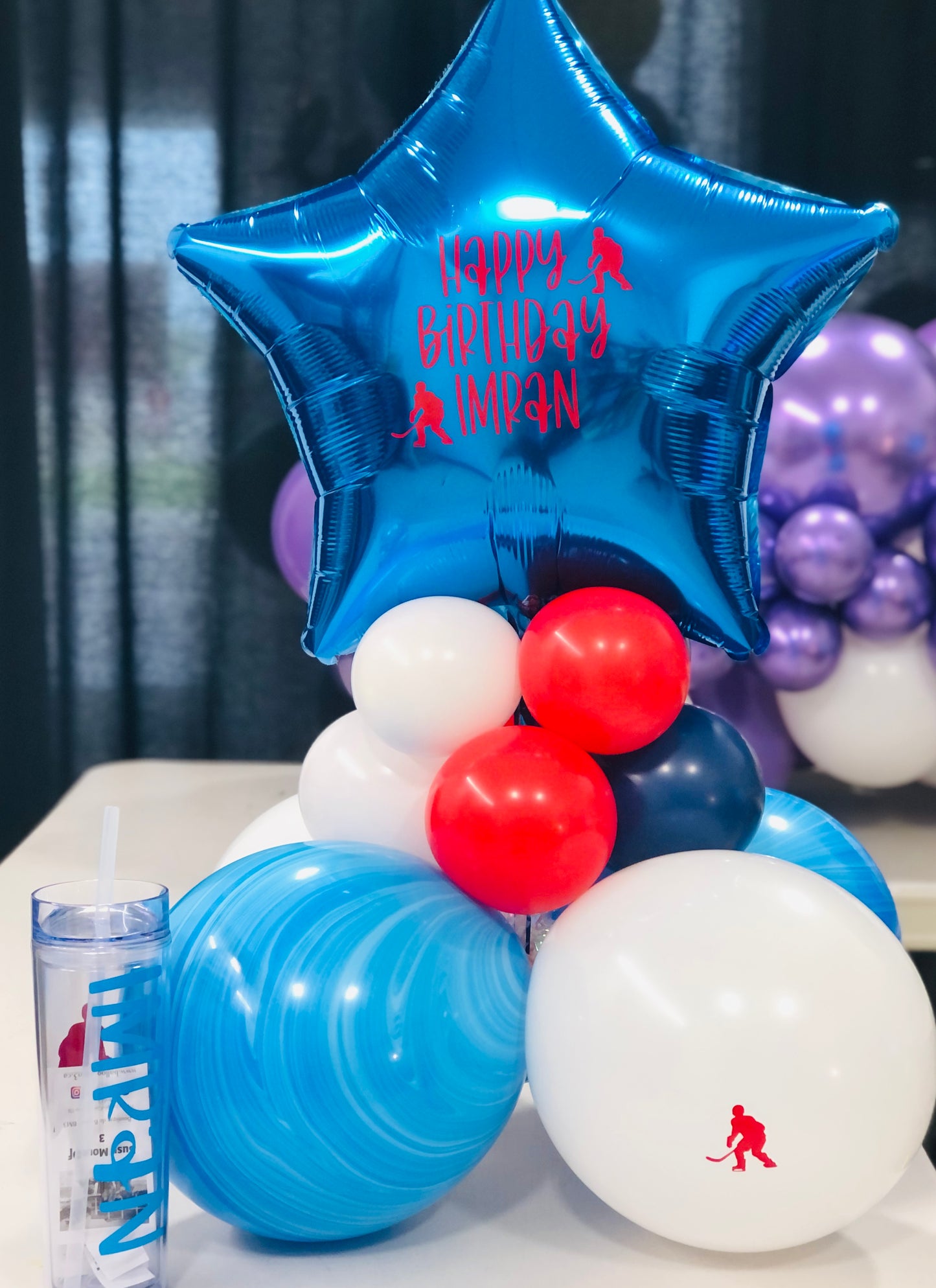 Personalized Party Balloon Centrepiece