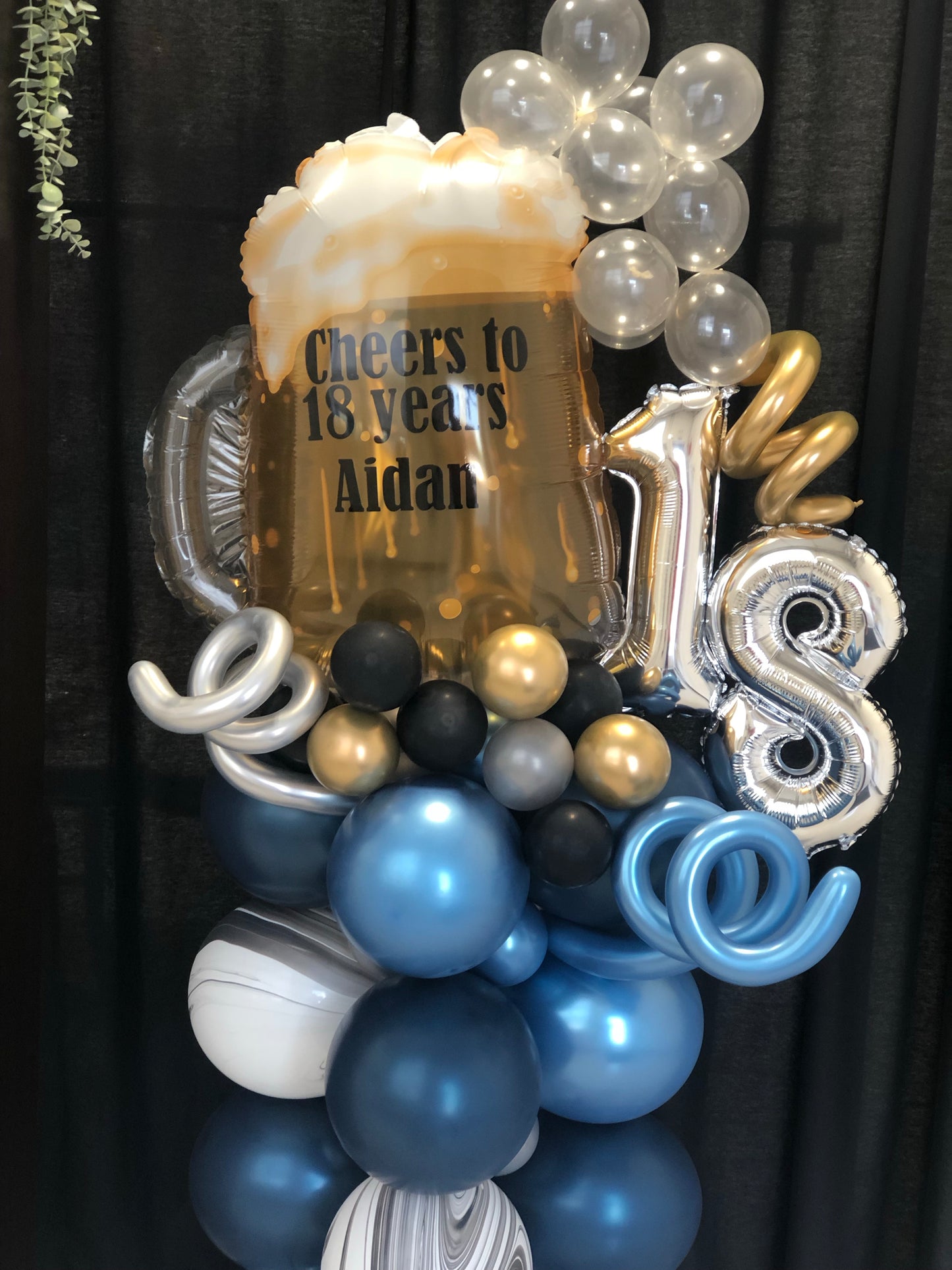 Personalized Custom Balloon Tower Marquee