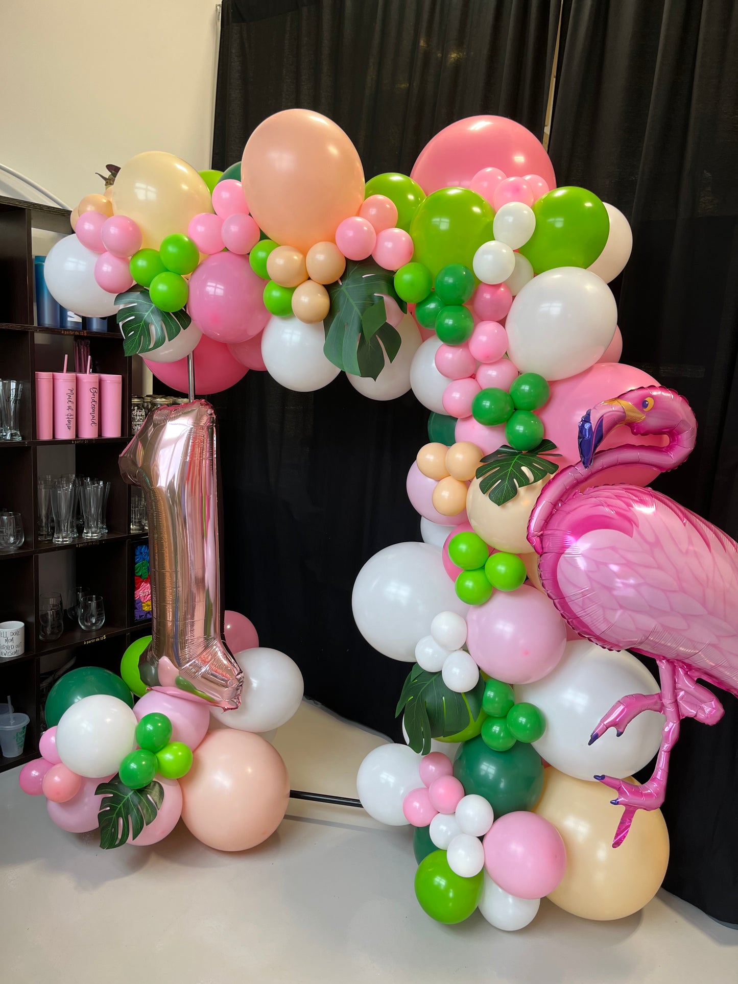 Mini Party Photo Booth Frame and Balloons