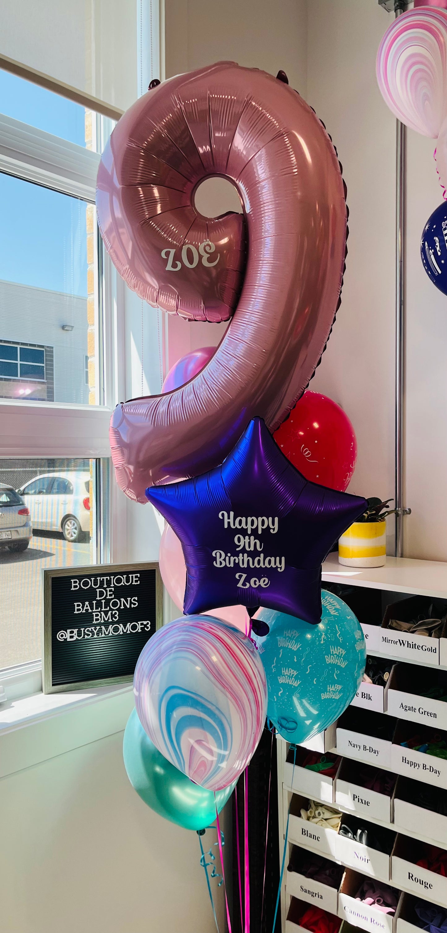 Personalized Super Shape Balloon Bouquet