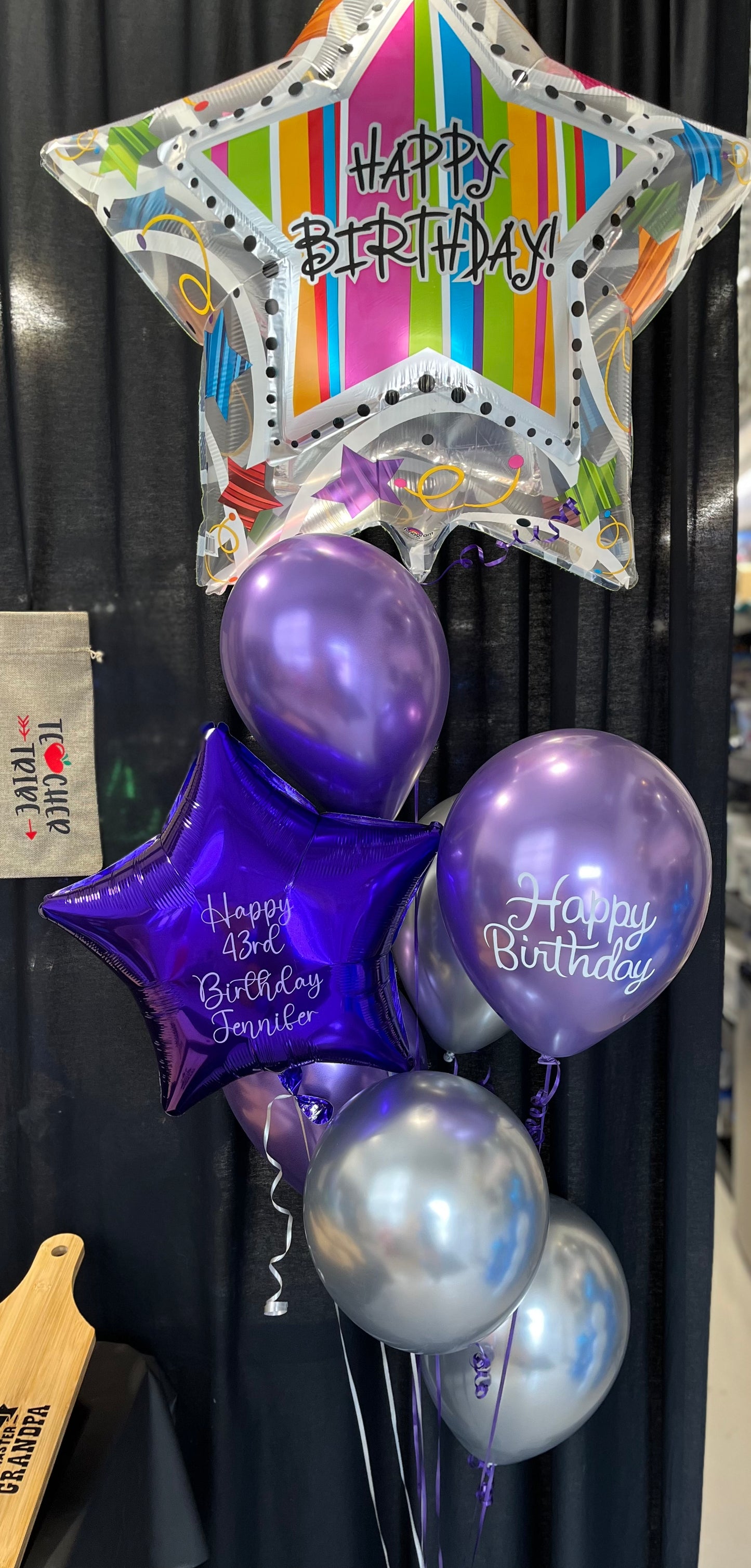 Personalized Super Shape Balloon Bouquet