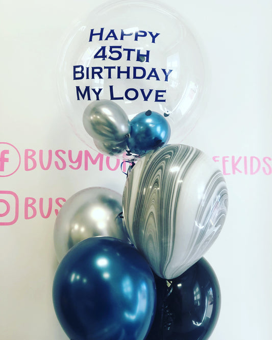 Bouquet de ballons à bulles d'hélium personnalisés
