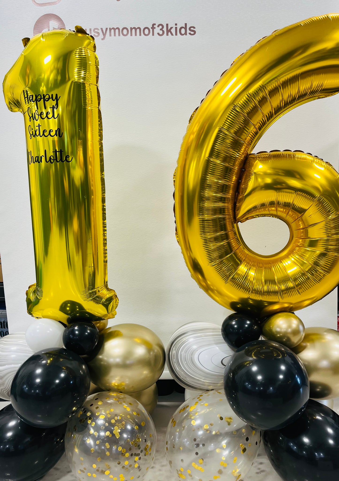 Number Birthday  Balloon Stack