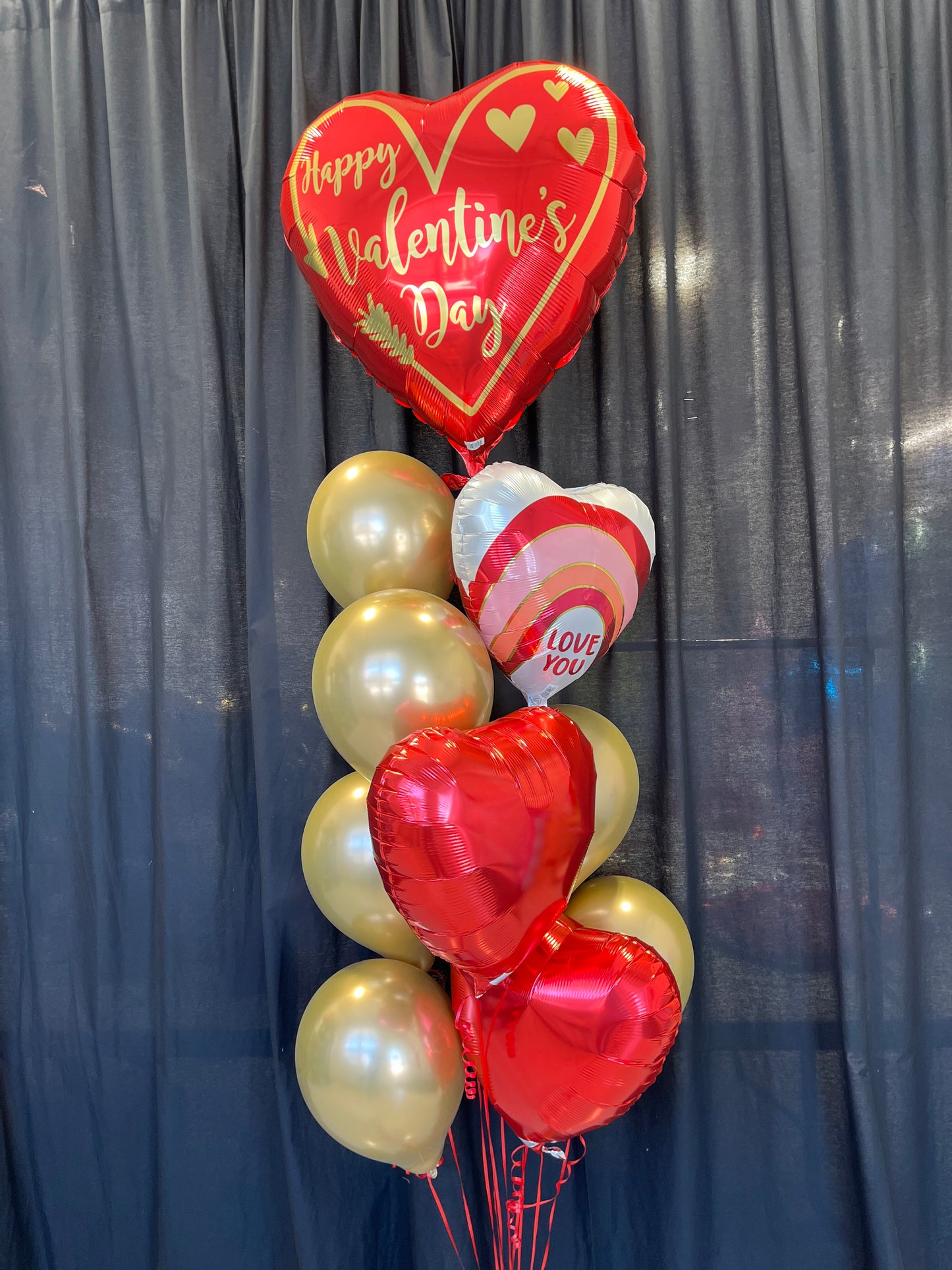 Valentine’s Deluxe Balloon  Bouquet