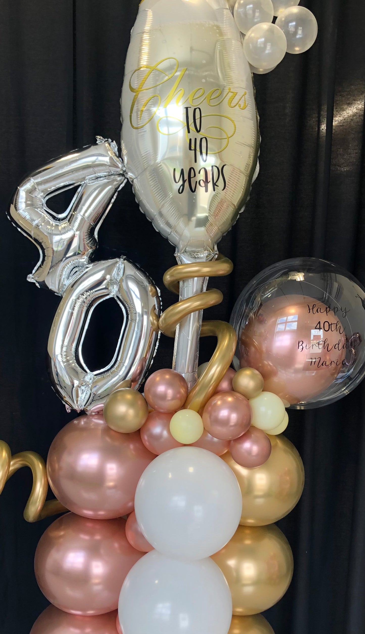 Personalized Custom Balloon Tower Marquee
