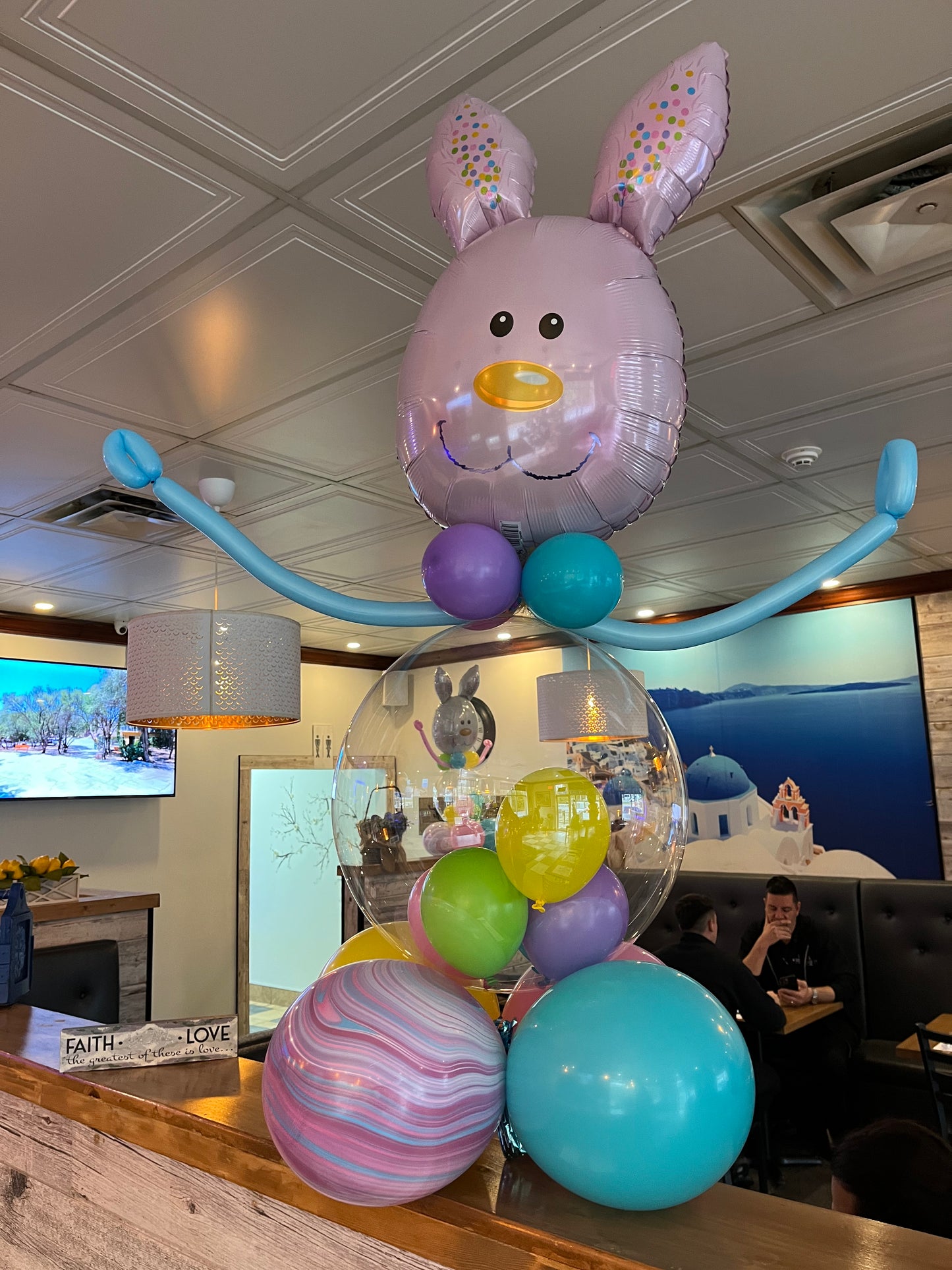 Easter Bunny Balloon Bubble